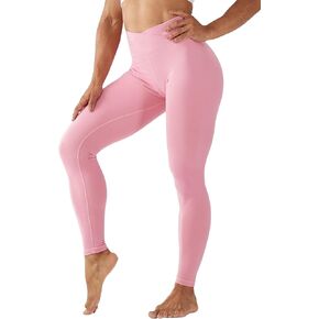 SUHK ASANA Women’s Cross Waist Yoga Legging Gym Leggings Running Pants Workout Leggings for Women in Kuwait