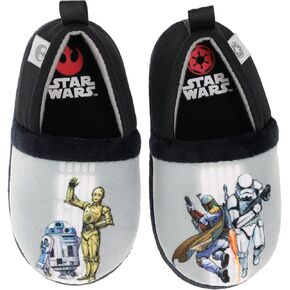 STAR WARS Slippers, Mismatch Family Slide Slippers, Memory Foam Cushioning, Indoor/Outdoor Stormtrooper Princess Leia R2-D2,Boba Fett Toddler,Kids and Adult sizes in Kuwait