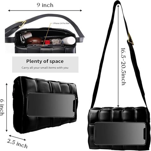 تبتوز شنطة كروس كاسيت منسوجة مبطنة للنساء، شنطة كتف صغيرة من الجلد، شنطة يد عصرية in Kuwait
