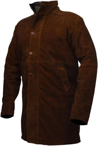 معطف Jasperz Longmire-Sheriff Walt Robert Suede Taylor الجلدي، XXS-3XL in Kuwait