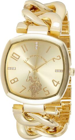 U.S. Polo Assn. Women's USC40250AZ Analog Display Analog Quartz Gold Watch in Saudi Arabia