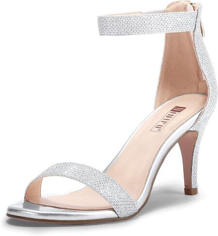 IDIFU المرأة 3 بوصة كعب هريرة الكعب Stiletto للنساء أنيق مفتوح اصبع القدم الكعب الكاحل حزام الكعب الصنادل المرأة العروس الزفاف أحذية الزفاف في مساء حفلة موسيقية in Kuwait