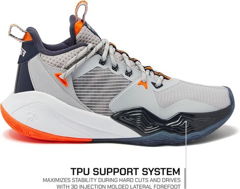 AND1 Attack 3.0 Girls & Boys Basketball Shoes Kids, Boys High Top Sneakers, Youth Size 1 to 7 Kids Basketball Shoes Boys in Kuwait