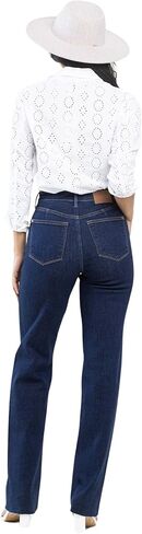 Judy Blue Women's High-Rise Vintage & Back Darts Detail Straight Jeans 82512 in Kuwait