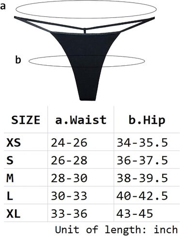 Topvee 6 Pack T Back Thong for Women Seamless Underwear G String Thongs Stretch Sexy Cotton Panties in Kuwait