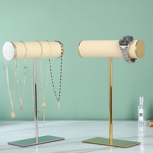 K KAIDIYIN حامل سوار ذهب مجوهرات عرض موقف T-بار سوار حامل حامل مجوهرات الإسورة حامل مجوهرات من صلب لا يصدأ تخزين منظم in Kuwait