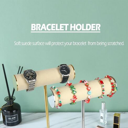 K KAIDIYIN حامل سوار ذهب مجوهرات عرض موقف T-بار سوار حامل حامل مجوهرات الإسورة حامل مجوهرات من صلب لا يصدأ تخزين منظم in Kuwait