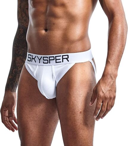 SKYSPER Jockstrap Athletic Supporters for Men Jock Strap Male Underwear Men's Thong Jockstrap Underwear in Kuwait