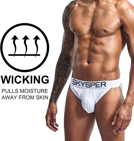 SKYSPER Jockstrap Athletic Supporters for Men Jock Strap Male Underwear Men's Thong Jockstrap Underwear in Kuwait