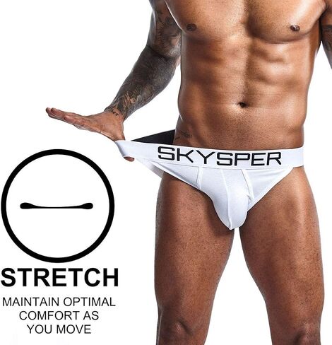 SKYSPER Jockstrap Athletic Supporters for Men Jock Strap Male Underwear Men's Thong Jockstrap Underwear in Kuwait