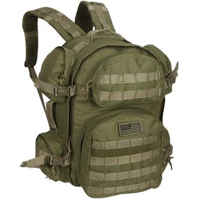 NPUSA Men's Large Expandable Tactical Molle Hydration ReadyBackpack Daypack Bag - Tan