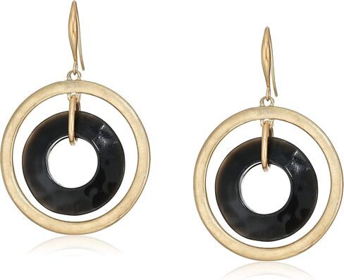 Robert Lee Morris Soho Women's Orbital Drop Earrings, Black, One Size in Saudi Arabia