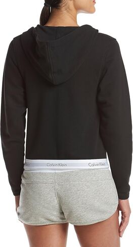 Calvin Klein Women's Modern Cotton Full Zip Hoodie Top in Saudi Arabia