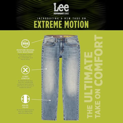 Lee Men's Extreme Motion Bi-Stretch Slim Straight Leg Jean in Saudi Arabia