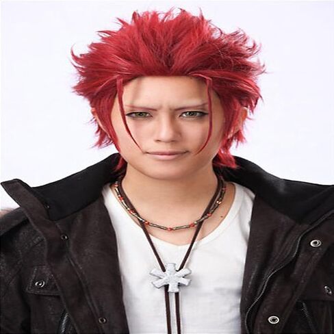 Men's Beautiful Male Black Short Straight Hair Wig/Wigs Cosplay Party in Saudi Arabia
