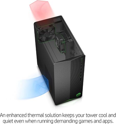 2022 Newest HP Pavilion Gaming Desktop, Intel Core i5-11400 6-Core Processor, NVIDIA GeForce GTX 1660 Super Graphics, 16GB RAM, 512GB PCIe NVMe SSD, HDMI, DisplayPort, DVI, USB Type-C, Windows 11 Home in Saudi Arabia