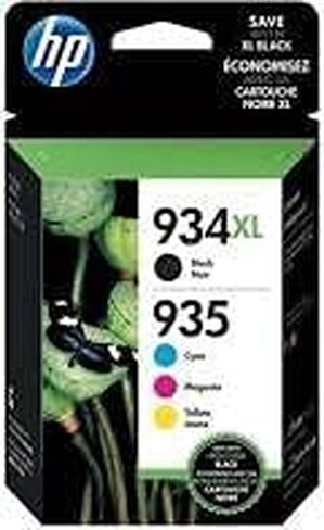 HP 934XL/935 High Yield Black and Standard C/M/Y Color Ink Cartridges Combo Pack in Saudi Arabia
