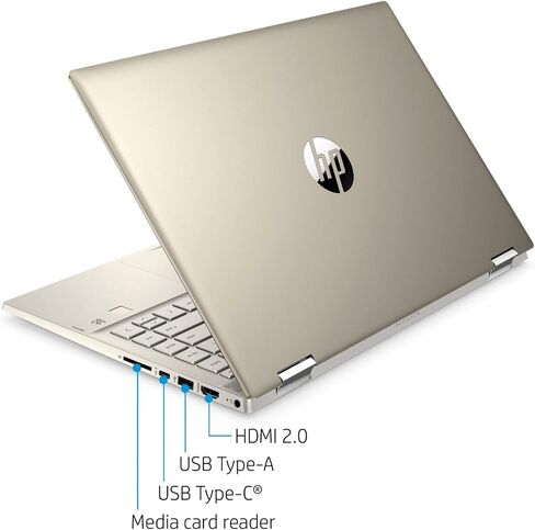 2020 HP Pavilion x360 14" FHD WLED Touchscreen 2-in-1 Convertible Laptop, Intel Core i5-1035G1 up to 3.6GHz, 8GB DDR4, 256GB SSD, 802.11ac, Bluetooth, Webcam, HDMI, Fingerprint Reader, Windows 10 in Kuwait