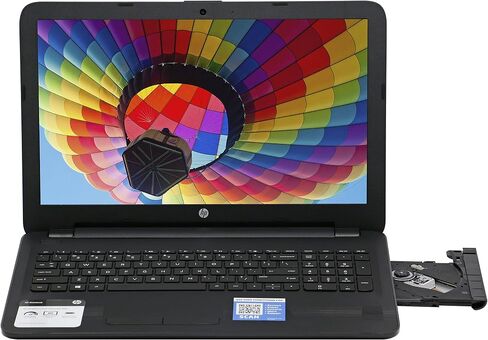 HP Notebook Laptop 15.6 HD Vibrant Display Quad Core AMD E2-7110 APU 1.8GHz 4GB RAM 500GB HDD DVD Windows 10 in Kuwait