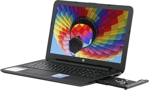 HP Notebook Laptop 15.6 HD Vibrant Display Quad Core AMD E2-7110 APU 1.8GHz 4GB RAM 500GB HDD DVD Windows 10 in Kuwait