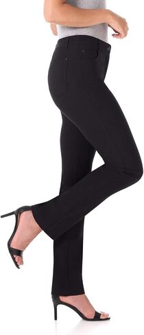 Rekucci Women's 5 Pocket Straight Leg Pant with Stretch Waistband in Saudi Arabia