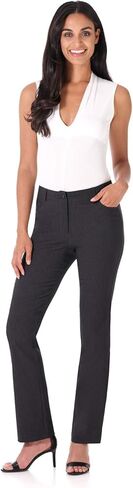 Rekucci Women's 5 Pocket Straight Leg Pant with Stretch Waistband in Saudi Arabia