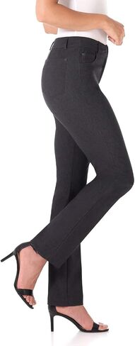 Rekucci Women's 5 Pocket Straight Leg Pant with Stretch Waistband in Saudi Arabia