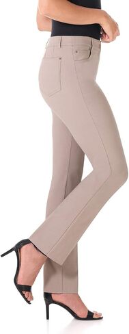 Rekucci Women's 5 Pocket Straight Leg Pant with Stretch Waistband in Saudi Arabia