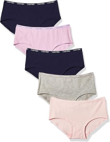 Calvin Klein Girls' Underwear Cotton Hipster Panty, 5 Pack in Kuwait