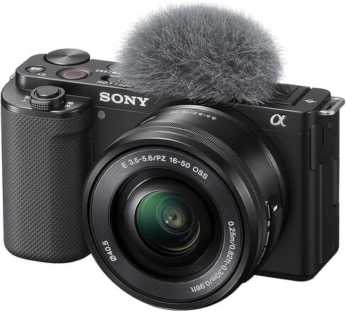 Sony ZV-E10 Mirrorless Camera with 16-50mm Lens, Black with E 55-210mm f/4.5-6.3 OSS E-Mount Lens in Saudi Arabia