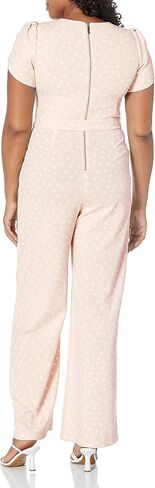 Calvin Klein Women's Tulip Sleeve Jumpsuit with Self Belt in Saudi Arabia
