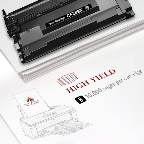 خرطوشة حبر بديلة متوافقة مع Toner Kingdom لطابعة HP 89X CF289X 89A CF289A لطابعة HP Enterprise M507N M507DN M507X MFP M528C M528Z M528DN M528F (أسود، عبوة واحدة) in Kuwait