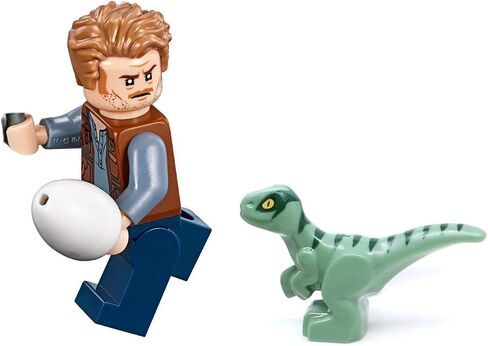 LEGO Jurassic World Dominion - Owen Grady Minifigure (with Blue The Raptor and Dinosaur Egg) 75930 in Saudi Arabia