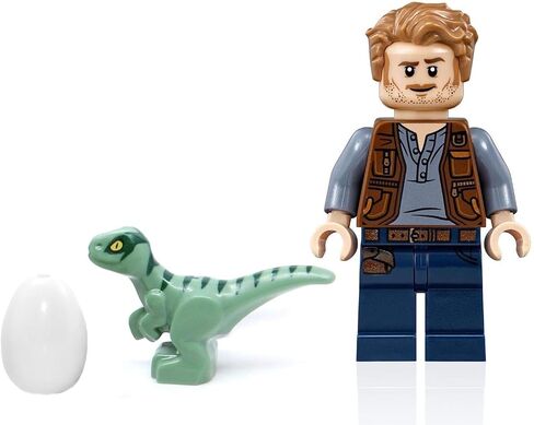 LEGO Jurassic World Dominion - Owen Grady Minifigure (with Blue The Raptor and Dinosaur Egg) 75930 in Saudi Arabia