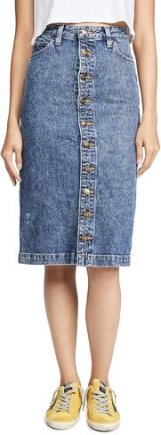 Lee Vintage Modern Women's High Rise Midi Skirt, Leesure Blue, 25 in Saudi Arabia