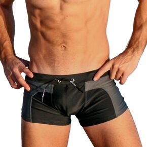 Taddlee Swimsuits Men's Swim Boxer Trunks Sexy Swimwear Square Cut Board Shorts in Kuwait