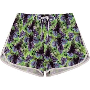 Women Board Shorts Print Swim Shorts Quick Dry Swim Trunks with Mesh Lining and Pockets