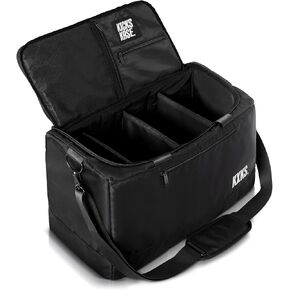 KXKS. Kicks Kase Essential Sneaker Duffle Bag - Travel Duffel Bags for Shoes, Travel Sneaker Bag, Perfect Gym Sports Bag, Traveling & Luggage, Heavy Duty Travel Accessories (Black/Red)