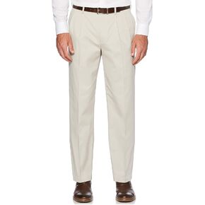 Savane Men's Stretch Ultimate Performance Pleated Chino Pants with Expandable Waistband (Waist Size 30-60 Big & Tall)