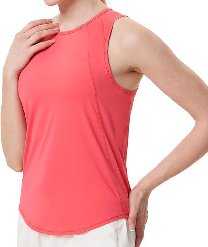 Attifall Women's Workout Tops for Women Cool-Dry Sleeveless Exercise Running Shirts Athletic Tops for Women in Kuwait