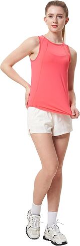 Attifall Women's Workout Tops for Women Cool-Dry Sleeveless Exercise Running Shirts Athletic Tops for Women in Kuwait