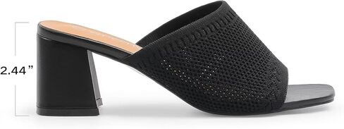 صنادل نسائية بكعب مكتنز من MUSSHOE بمقدمة مربعة وجيدة التهوية in Kuwait