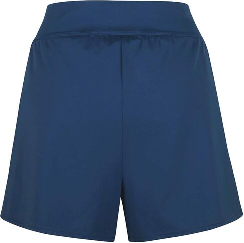 JINXUEER Women's Plus Size Solid Board Shorts Bikini Tankini Swimsuit Bottom Mid Waisted Swimwear with Briefs and Pocket in Kuwait