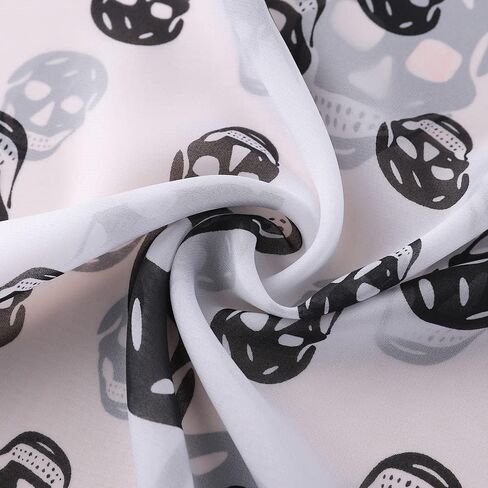 OTATEAN وشاح شيفون حريري أوشحة جمجمة خفيفة الوزن للنساء موضة الصيف الشاطئ شال طويل الأوشحة الحجاب للنساء in Kuwait