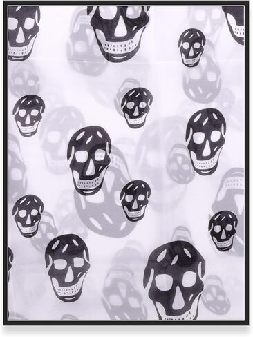 OTATEAN وشاح شيفون حريري أوشحة جمجمة خفيفة الوزن للنساء موضة الصيف الشاطئ شال طويل الأوشحة الحجاب للنساء in Kuwait