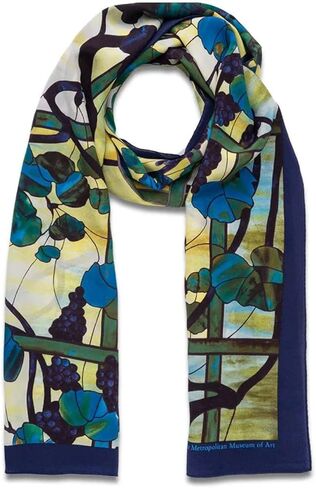 Louis C. Tiffany,"Grapevine Window" Oblong Silk Scarf, New in Box in Kuwait