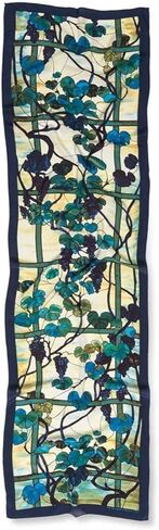 Louis C. Tiffany,"Grapevine Window" Oblong Silk Scarf, New in Box in Kuwait