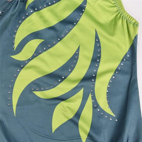 Girls Flame One Cold Shoulder Athletic Dance Gymnastic Leotards Bodysuit Outfit in Kuwait