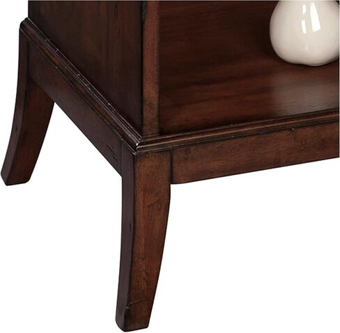 Hekman Furniture خزانة كتب ذات طبقات باللون الأسود - تشطيب احتياطي خاص، مواد صلبة وقشرة متينة مختارة، رف كتب من 4 طبقات، أثاث ديكور منزلي عتيق للمكتب in Kuwait