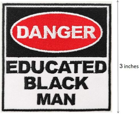 Juneteenth Danger Educated Black Man مطرز بالحديد على رقعة BLM Black Lives Matter in Saudi Arabia
